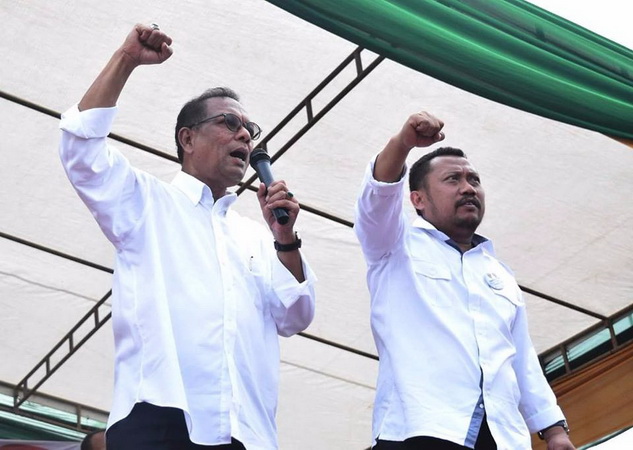 200 Papan Ucapan Penuhi Area Pelantikan Bupati dan Wabup Kampar